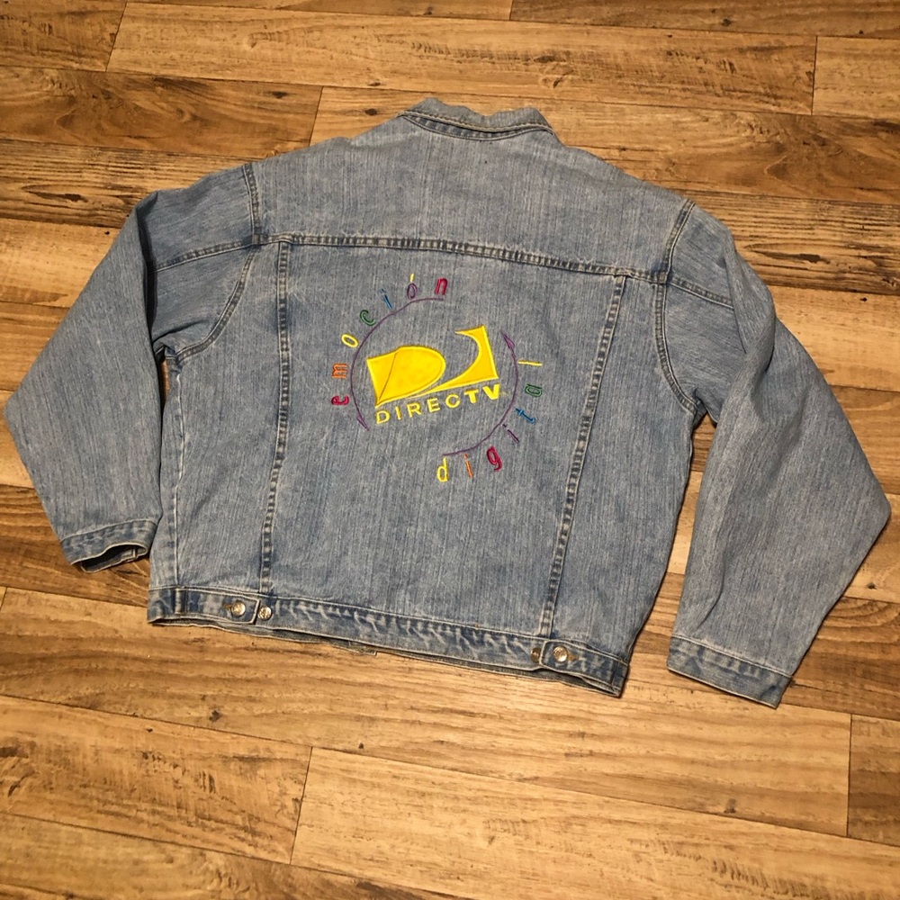 Vintage direct tv emocion digital denim jacket